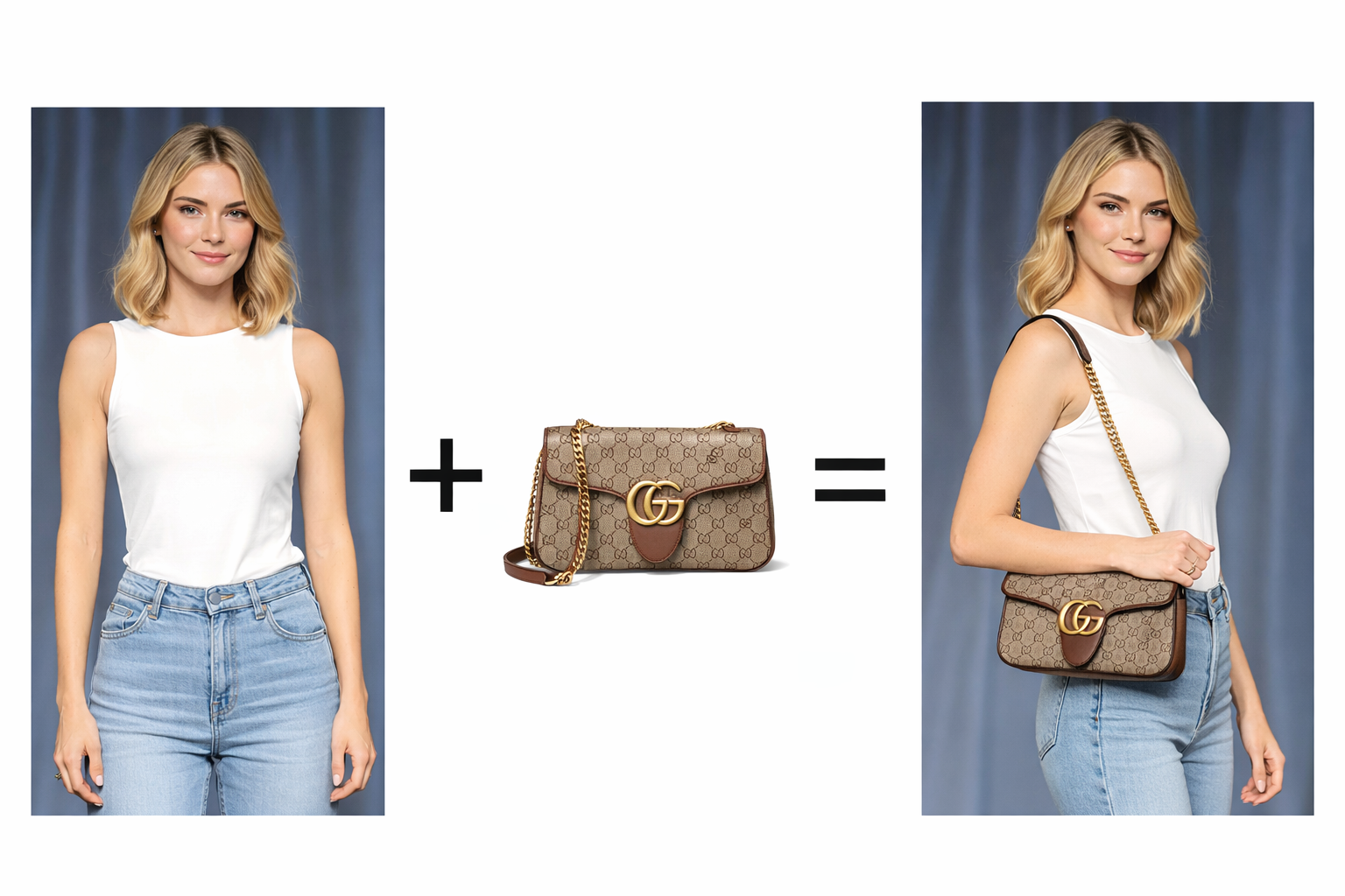 TryOnAI – AI Handbags Virtual Try-On for WooCommerce – Realistic Lifestyle Showcase