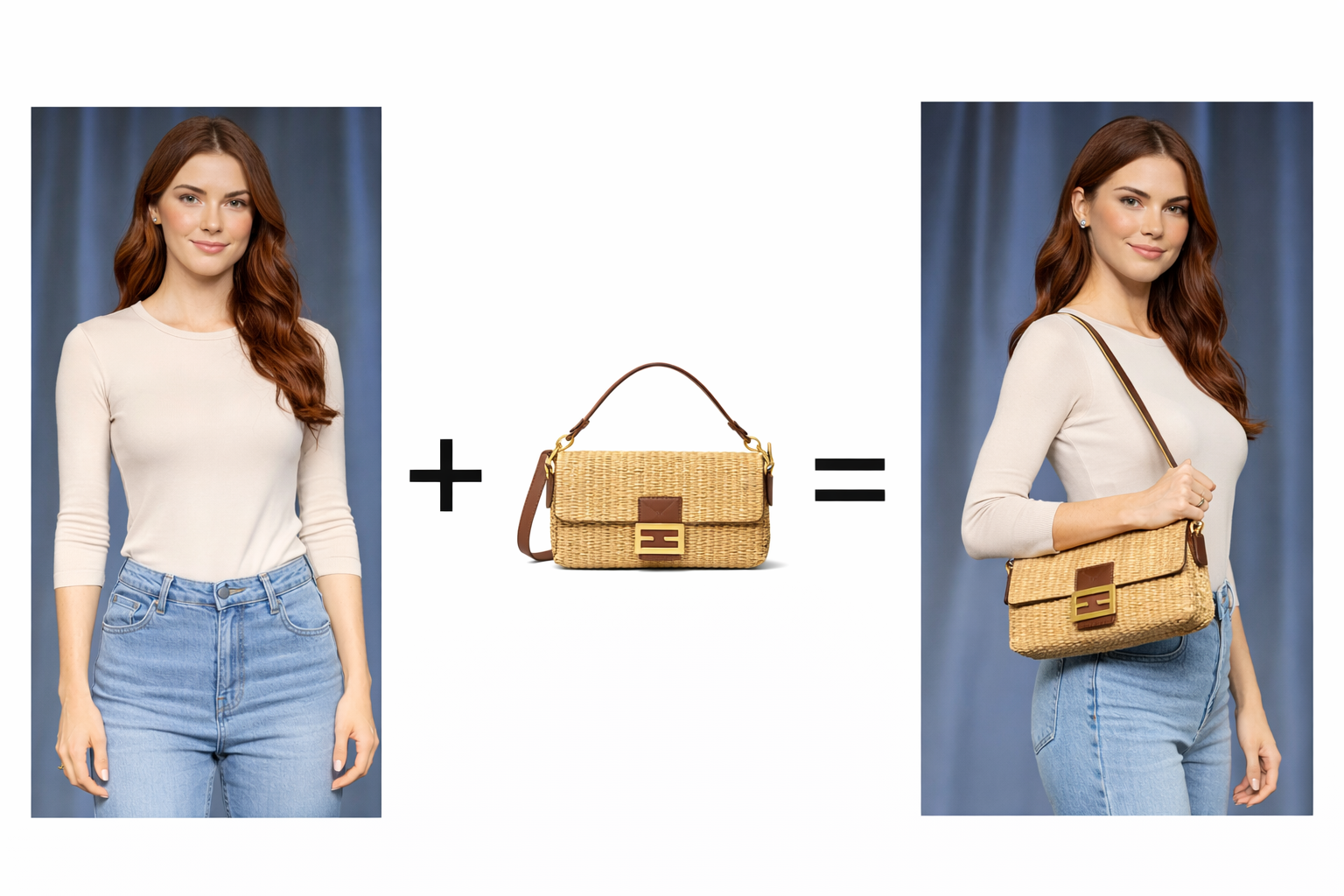 TryOnAI – AI Handbags Virtual Try-On for WooCommerce – Realistic Lifestyle Showcase