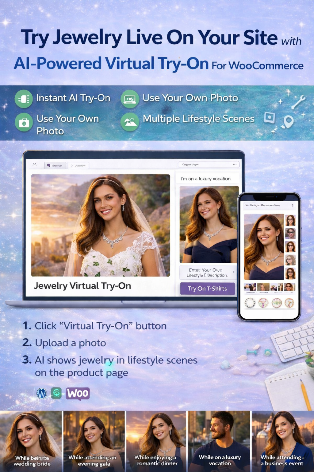 AI Powered Jewelry Virtual Try-on Popup | WooCommerce WordPress - 1