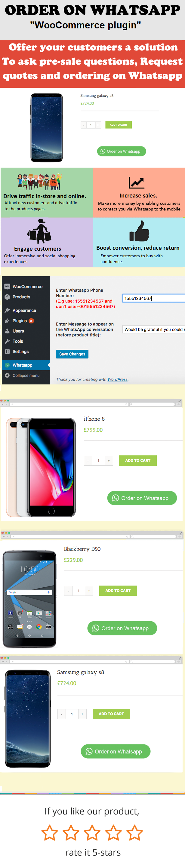 Order On Whatsapp Plugin | WooCommerce WordPress